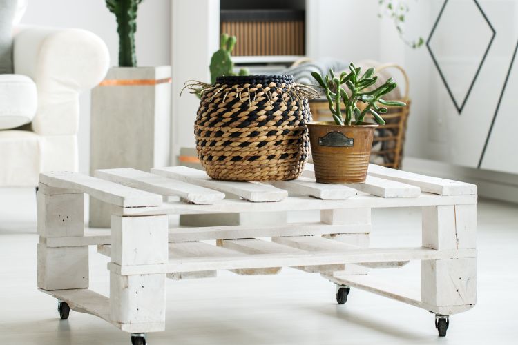 Upcycled pallet coffee table